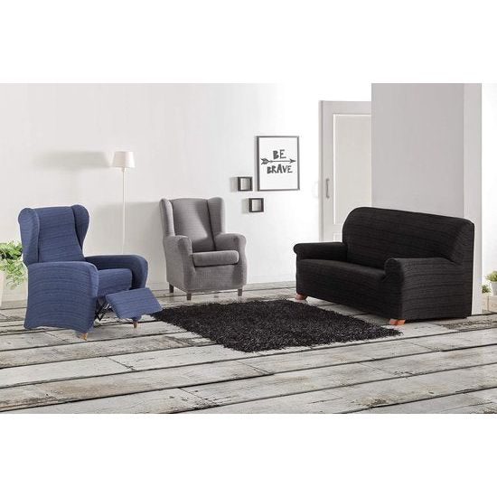 elastische fauteuil kleur 06-grijs, polyester-katoen, 70-90 x 60-80 x 90-110 cm elastische fauteuil in kleur 06-grijs, gemaakt van polyester-katoen, afmetingen 70-90 x 60-80 x 90-110 cm