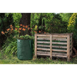 2 x 170 liter pop-up tuinafvalzak, groen, zelfstaand en stabiel, bladzak, tuinzak, tuinzakken, opvouwbare groene snijzakken, groot, van extreem robuust polyester, 220 g/m² (2 x 170 liter)