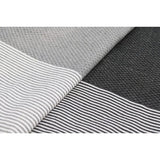 XXL Fouta strandhanddoek, handdoek, saunahanddoek, badhanddoek, hamamdoek, yogadeken, pestemal, dames heren, cadeauset, extra groot, licht, 100 x 200 cm (antraciet-pastelgrijs, 2)