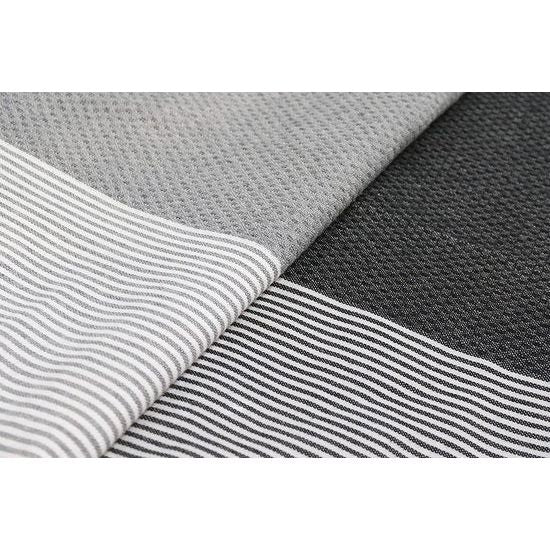 XXL Fouta strandhanddoek, handdoek, saunahanddoek, badhanddoek, hamamdoek, yogadeken, pestemal, dames heren, cadeauset, extra groot, licht, 100 x 200 cm (antraciet-pastelgrijs, 2)