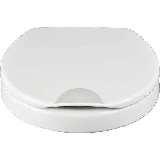 Wc-bril Health Care hygiënische toiletbril met 5 cm zitverhoging en softclosemechanisme, extra stabiele bevestiging voor maximale zitveiligheid, duroplast, wit