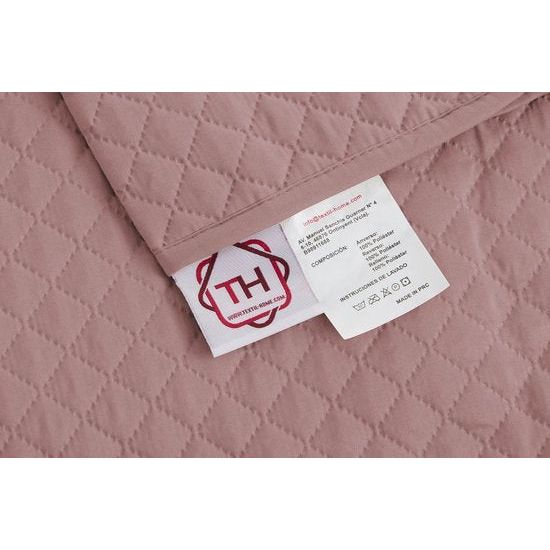 fauteuilbeschermer, bankhoes, 2-zits - omkeerbaar gevoerde bankbescherming. Kleur roze