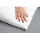 Set van 2 kussens, gemaakt van microvezel, in verschillende maten, geschikt om te wassen op hoge temperatuur, 40 x 40 cm.