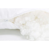 Set van 2 hoofdkussens, slaapkussens, met holle vezelvulling, 60x80 cm, wit.