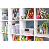 Luchtdichte kunststof doos met deksel en sluitclips, 20l, Set van 3, BPA-vrij, schuur, woonkamer, ddat-SD, helder