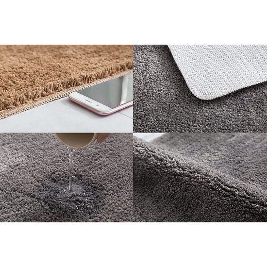 Badmat, antislip, badkamertapijt, machinewasbaar, wollig, microvezel, douchemat, zachte douchemat (licht formaat, 40 x 60 cm)