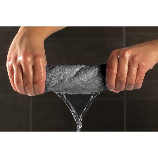 Handdoekenset, 100% katoen, 8-delig, 2 x badhanddoekenset, 4 x handdoeken, 2 x gastendoekjes, zacht en absorberend, kleur: antracietgrijs