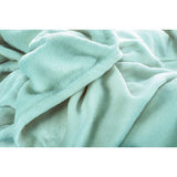 Brandsseller Flanellen deken Supersoft knuffeldeken dagdeken woondeken - uni - 180 x 220 cm (180 x 220 cm, mint)