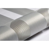 Dubbel rolgordijn om te klemmen of te lijmen, Duo-rolgordijn, boren niet nodig, zijwaarts trekkend rolgordijn, transparante en ondoorzichtige strepen, lichtgrijs, 90 x 150 cm