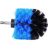 Krachtreinigingsborstels, 6-delige borstelopzetset, gezeste schacht, middelhard boorborstels voor tegels, keramiek, hout, kunststof, blauw middelhard, voor accu schroevendraaier en boormachine