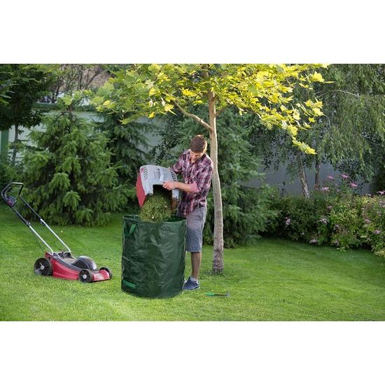 2 x 272 liter tuinzak, stabiel, bladzak, tuinafvalzak, tuinzakken voor tuinafval, groene snijzakken, opvouwbaar, groot, robuust, van polypropyleen weefsel, 150 g/m², 2 x 272 liter