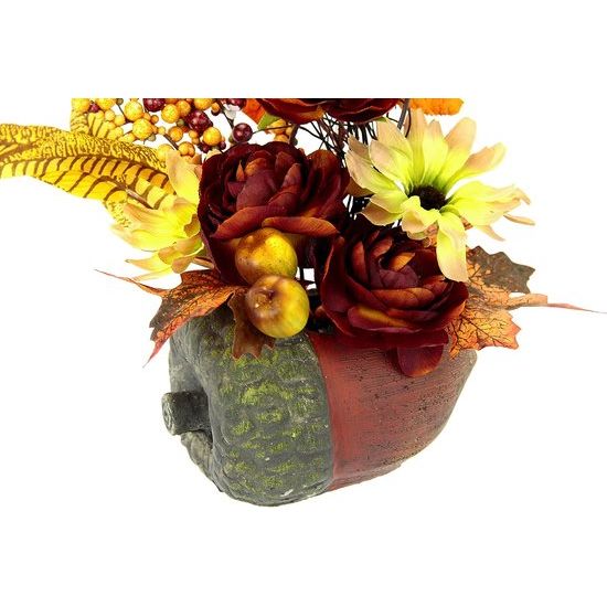 Herfstarrangement in hazelnoot