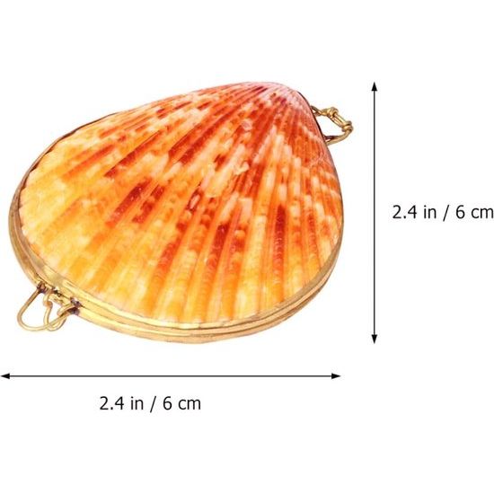 Creatieve halsketting met natuurlijke schelp, 6 cm, voor vrouwen en meisjes, willekeurige kleur