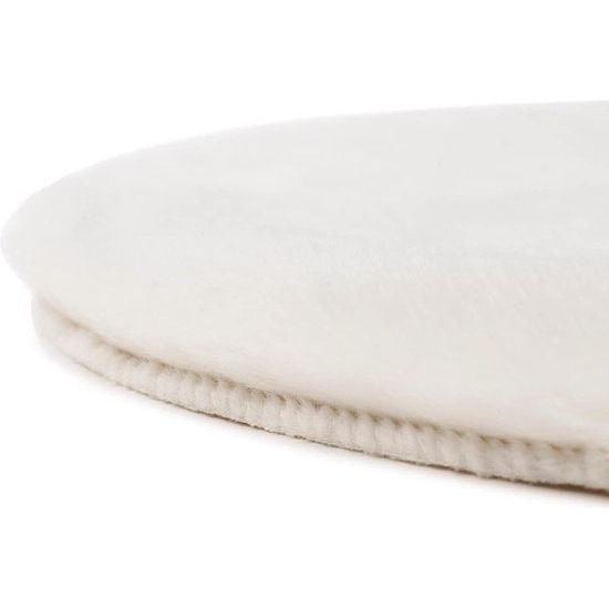 stoelplaat, zitkussen, kunstbont, 100% polyester, 38 cm - wit chair pad, seat cushion, faux fur, 100% polyester, 38 cm - wit