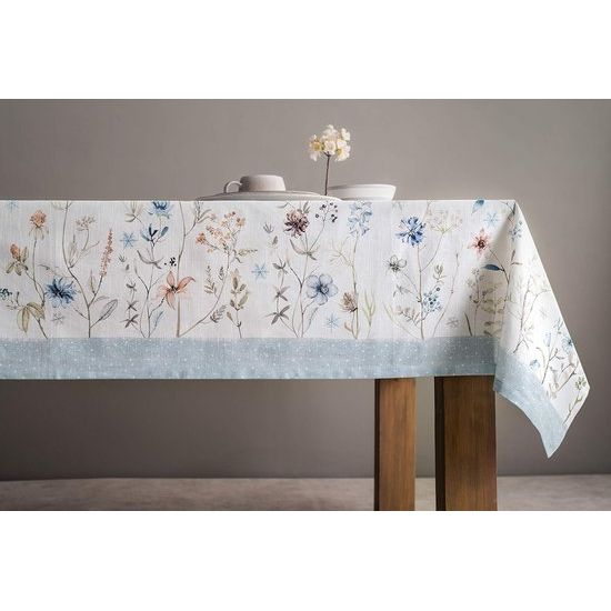 Tafelkleed van 100% katoen, voor keuken, diner, tafelblad, decoratiefeesten, bruiloften, Thanksgiving/Kerstmis (160 cm x 220 cm)