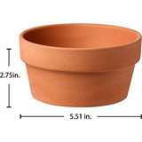 4 stuks bloempotten terracotta pot 14 x 7,1 cm kleipotten met afvoergat sappige potten kruidenpot geweldig voor planten ambachten huwelijkscadeau