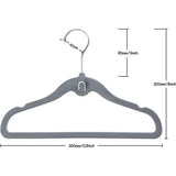 30 stuks kinderkleerhangers kinderkleerhangers fluweel met haken, babykleerhangers met fluwelen bekleding voor kledingkast, kledingkast, kleding, grijs