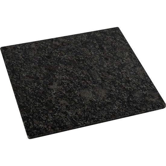 Granite Chopping Board, Stone Plate, Granite Plate, Serving Plate, (Granite Steel Grey, 30 x 30 x 1 cm)