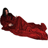 tv-deken met mouwen met kasjmier gevoel – Voetenzak en 2 zakken voor smartphone/afstandsbediening en nog veel meer – Knuffeldeken woondeken plaid – van merkverkoper