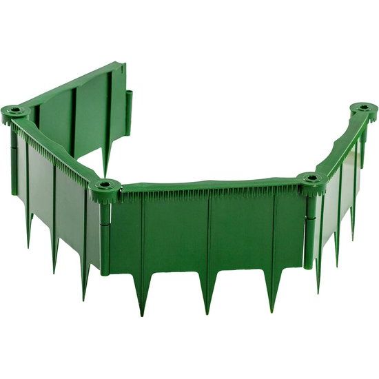 Slakkenhek en bloembedrand | Slakkenbescherming, slakkenbarrière, slakkenbarrière voor de tuin - geen chemicaliën | Plug-in-systeem - eenvoudig, effectief en uitbreidbaar | Kunststof | Groen | 1 meter