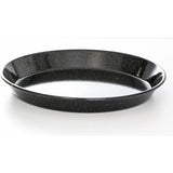 Emaille pizzablek/uientaartplaat Ø 30 cm, rond, anti-aanbaklaag, zwart