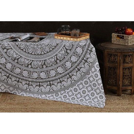 Mandala wandtapijt - decoratief strandlaken hippie wandtapijt olifant gooien wandtapijt - 152 x 127 cm - grijs Mandala wandtapijt - decoratief strandlaken hippie wandtapijt olifant gooien wandtapijt - 152 x 127 cm - grijs