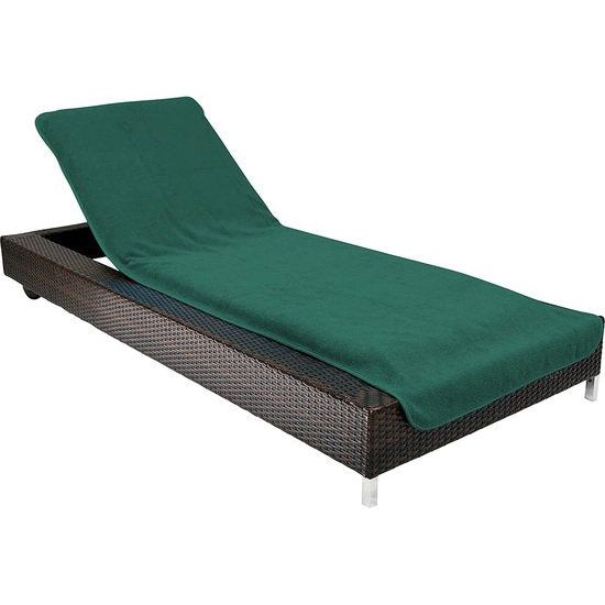 Beschermhoes voor tuinligstoel, strandligstoel kussen, badstof hoes, 100% katoen, ca. 75 x 200 cm.