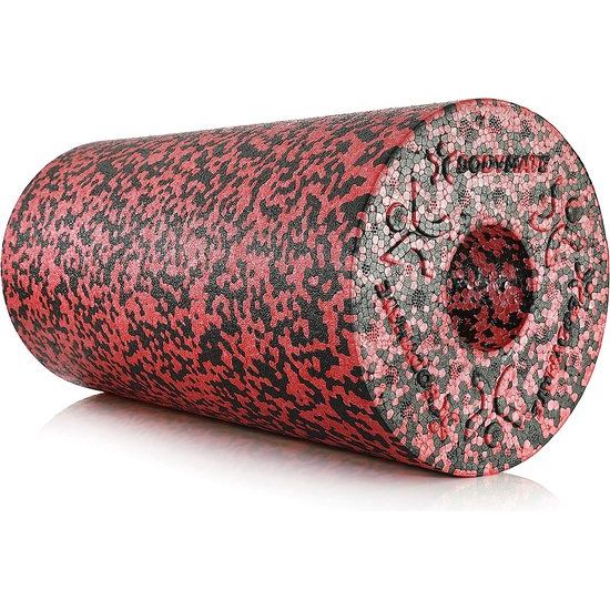 professionele fascia rol standaard medium-hard, lengte 30 cm, diameter 15 cm, met gratis e-book, zwart