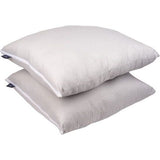 FABSY Microvezel kussenset, 2 kussens 80 x 80 cm - wasbaar kussen - zachte Seersucker kussenset - verstelbaar kussenpaar met extra hoofdkussenvulling