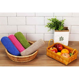 Set van 8 microvezel theedoeken, zachte, super absorberende en pluisvrije keukendoeken, 45 x 65 cm (roze)