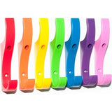 Onbreekbare veiligheidskledinghaken van kunststof, 10 stuks, plastic, multi, large