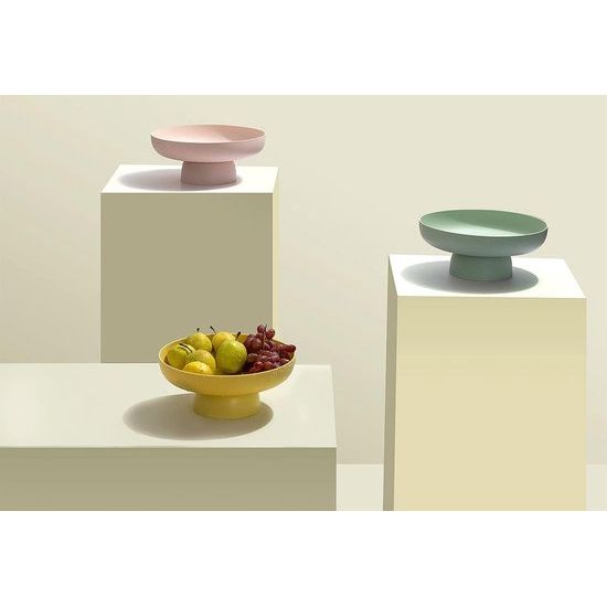 Fruitschaal Fruitmand Multifunctionele Afvoer Fruit Snack Taart Opbergrek Woonkamer Eettafel Fruitstandaard (Groen)