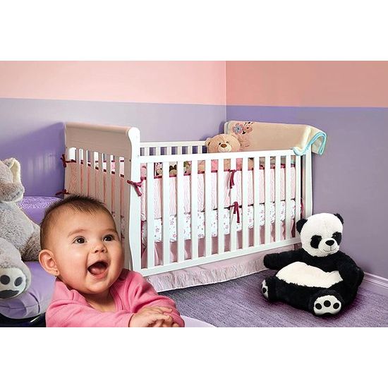 Fauteuil/stoel/bank/zitzak voor kinderen, dieren, zachte pluche hoes 50 x 50 x 45 cm (panda)