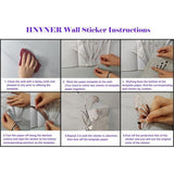 Muurtattoo bloem 3D DIY spiegel muursticker voor woonkamer muursticker voor slaapkamer wanddecoratie voor bank achtergrond TV muur achtergrond (59 x 31 inch, goud)