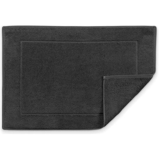 Badmatten set van 2 hoteldouchematten - 50x70 cm - antraciet - frame - badtapijt badkamertapijt douchemat badmat wasbaar