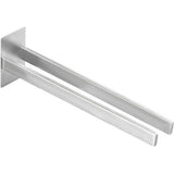 Towel Rail Stainless Steel Towel Holder Self-Adhesive Towel Rail Double No Drilling Bath Towel Holder for Bathroom Kitchen Wall Silver 40 cm