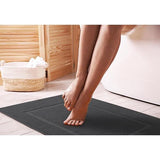 Set van 2 badmatten, salie-groene luxe badmatten van gekamd katoen, 53,3 x 86,4 cm