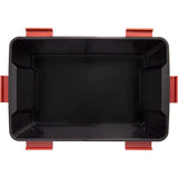 Boxen All-Weather Box, set van 2, AT-L, voor uitdagende opslagomstandigheden, kunststof, zwart, 50 l, 59 x 39 x 29 cm