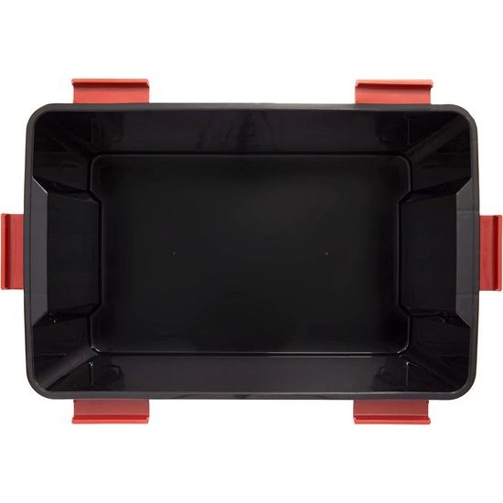 Boxen All-Weather Box, set van 2, AT-L, voor uitdagende opslagomstandigheden, kunststof, zwart, 50 l, 59 x 39 x 29 cm