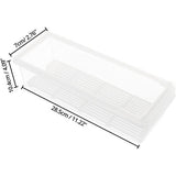 Kurtzy 3 Pak Plastic Koelkast Opslag Organizer Trommels met Deksels – Helder BPA Vrij, Stapelbare Koelkast en Diepvries Organizers met Drainage Plaat – Voor Keuken, Kelder, Kasten en Werkbladen