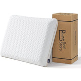 Gel Memory Foam kussen, 40 x 60, 10 cm hoog, orthopedisch hoofdkussen voor zijslapers, ergonomisch hoofdkussen met afneembare en wasbare overtrek, visco-hoofdkussen, Oeko-Tex-gecertificeerd