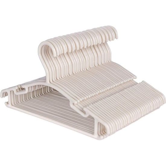 36 stuks kleerhangers kinderkleerhangerset, babykleerhangers hangers van kunststof, opbergkast, kledinghangers 27 cm, voor peuters en baby's, kaki