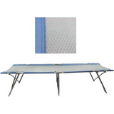 Campingbed - (grijs/blauw)