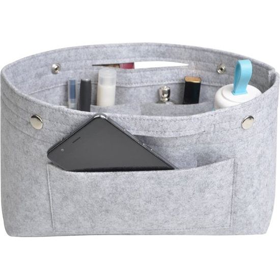 NOTAG Handtas Organiseren Handtassen Organizer Meerdere Zakken Tassenorganizer (L, Grijs)