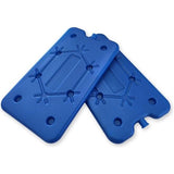 Set van 2 koelelementen met elk 400 ml | 2 blauwe koelelementen voor de koeltas of koelbox | extra plat