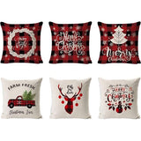 kussenslopen voor Kerstmis zijn gemaakt van uitstekende ademende linnenstof