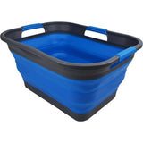 Collapsible Plastic Laundry Basket 30L Collapsible Storage Bin Organizer Space Saving Basket Water Capacity 24L