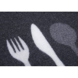 Keukenloper, keukenmotief, antislip, onderhoudsvriendelijk, vloerkleed voor keuken, hal, entree, eetkamer, 50 x 150 cm