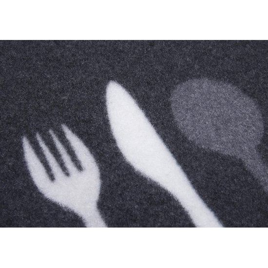 Keukenloper, keukenmotief, antislip, onderhoudsvriendelijk, vloerkleed voor keuken, hal, entree, eetkamer, 50 x 150 cm