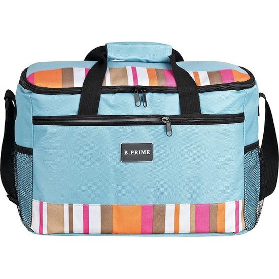 Classic Koeltas/isoleertas, 20 l, groot blauw, 36 x 26 x 22 cm, voor picknick, camping, outdoor, plagen, incoping, auto, sport